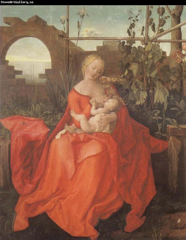 Albrecht Durer The Madonna with the Iris imitator of Albrecht Durer